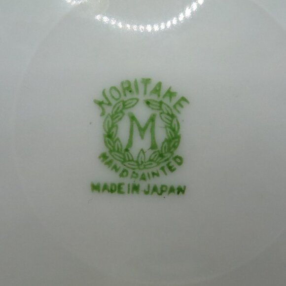 Noritake Salad Plate Set of 3 Black Handpainted Raised Gold Accents 9" - Picture 9 of 9